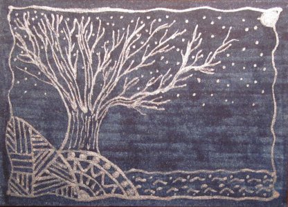 Silver Tree at Night