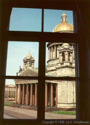St. Isaac's Cathedral from hotel window